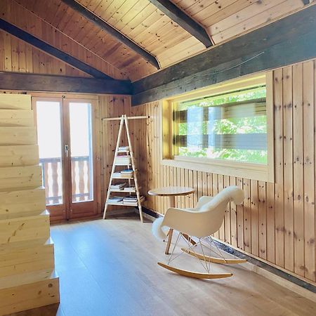 Eco Lodge With Jacuzzi And View In The Swiss Alps Grône Esterno foto