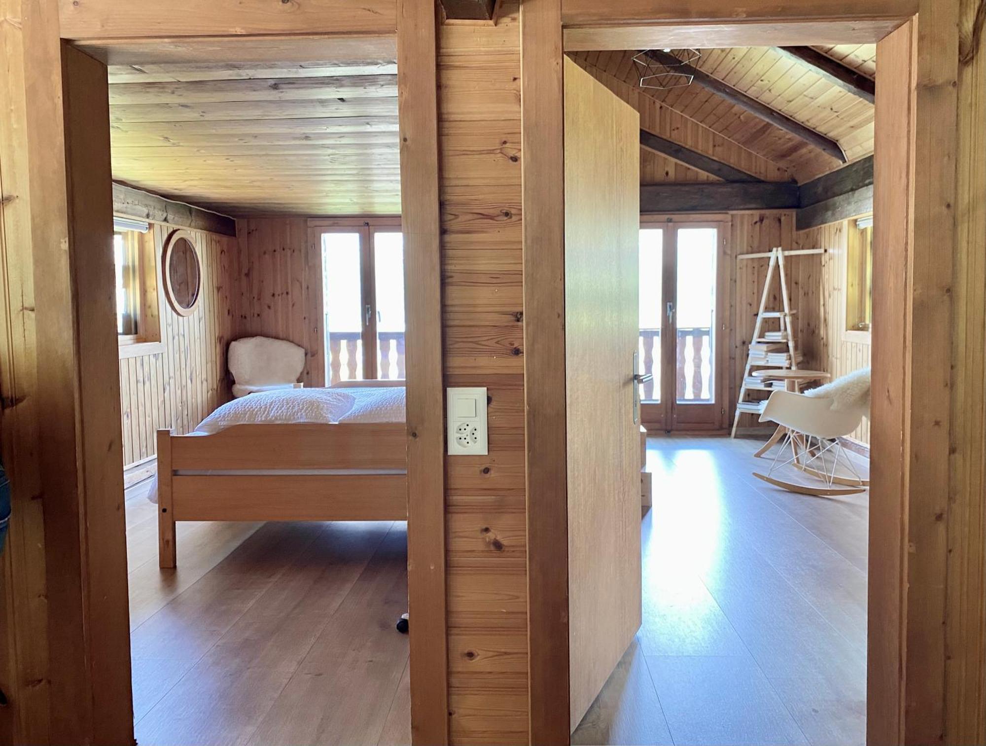 Eco Lodge With Jacuzzi And View In The Swiss Alps Grône Esterno foto