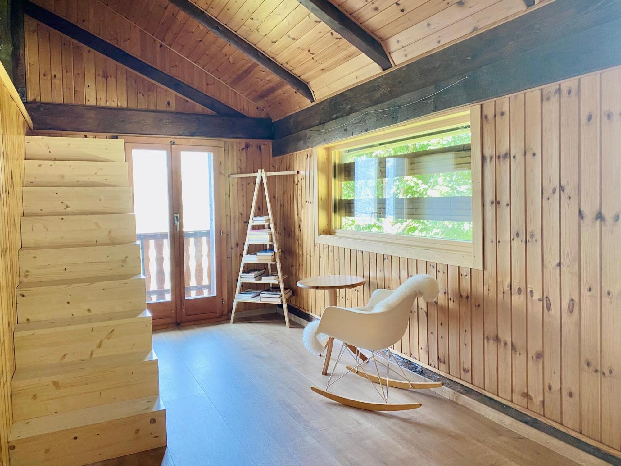 Eco Lodge With Jacuzzi And View In The Swiss Alps Grône Esterno foto